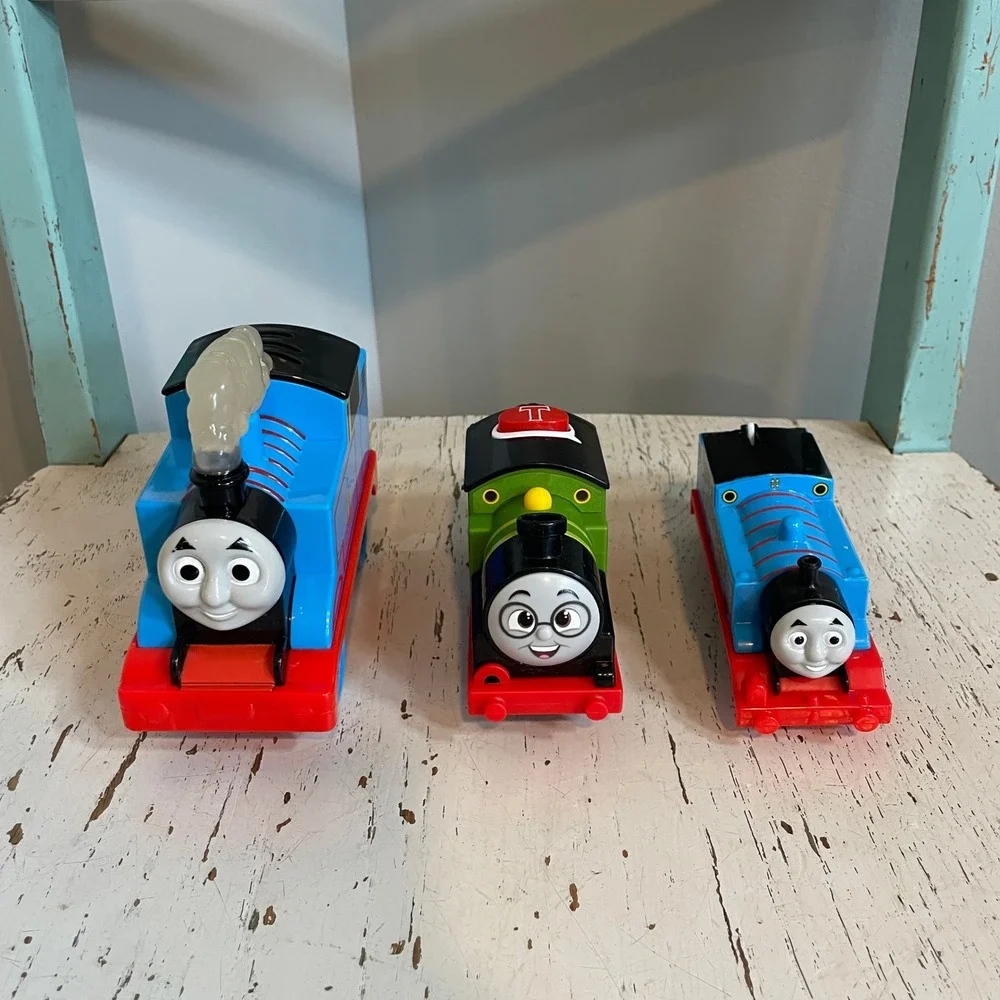 Mattel Thomas & Friends Motorized Train Engine Lot Thomas and Whiff 3pc Set